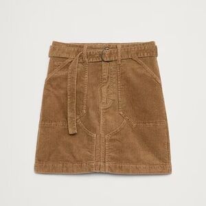 Corduroy mini skirt